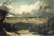 Panoramic Landscape with a View of a Small Town unknow artist